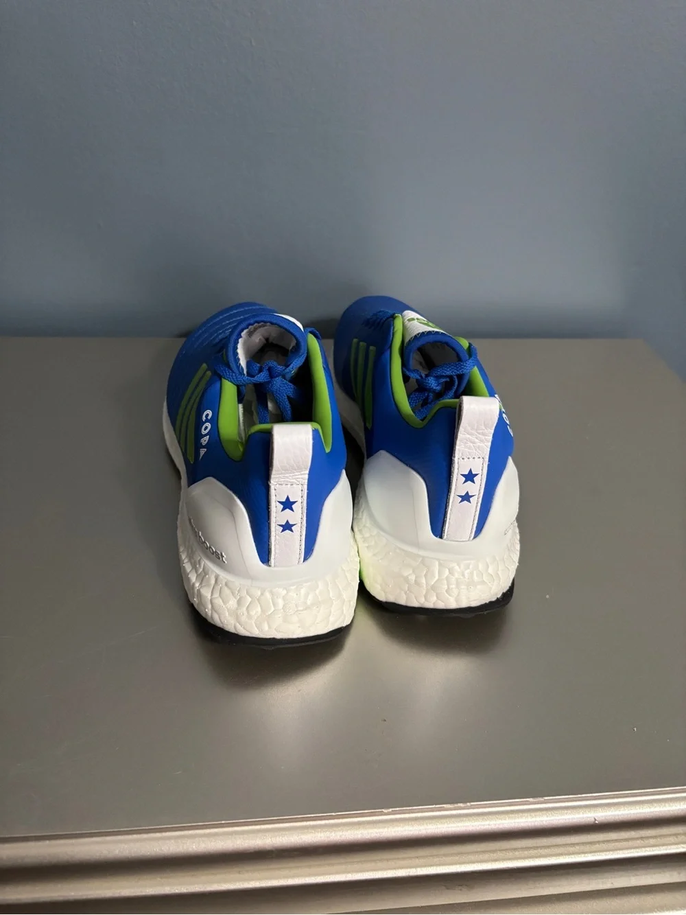 Men's Seattle Sounders FC adidas Blue Ultraboost × COPA Running Shoe
